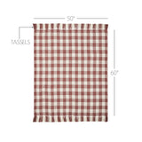 Carrington Dusty Rose Woven Check Throw-Lange General Store