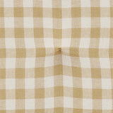 Carrington Golden Wheat Gingham Chair Pad-Lange General Store