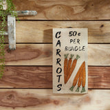 Carrot Wooden Sign-Lange General Store