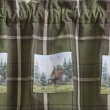 Moonbeam & Olive Cabin Patch Valance
