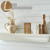 Celebrate Grace Cross On Natural Burlap Wall Sign-Lange General Store