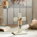 Celebrate Grace Cross w/ Wooden Bead Ornament-Lange General Store