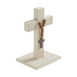 Celebrate Grace Cross w/ Wooden Bead Ornament-Lange General Store