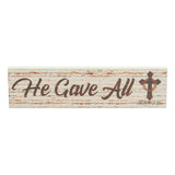 Celebrate Grace He Gave All w/ Crown Of Thorn On Cross Wall Sign-Lange General Store