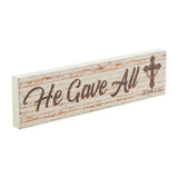 Celebrate Grace He Gave All w/ Crown Of Thorn On Cross Wall Sign-Lange General Store