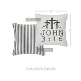 Celebrate Grace John 3:16 Pillow 6x6-Lange General Store