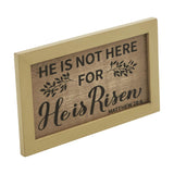 Celebrate Grace Matthew 28:6 He Is Risen Wall Sign-Lange General Store