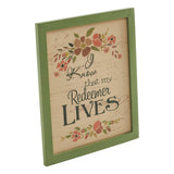 Celebrate Grace My Redeemer Lives Wall Sign-Lange General Store