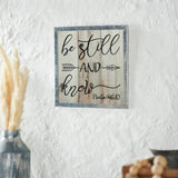 Celebrate Grace Psalm 46:10 Be Still And Know Wall Sign-Lange General Store