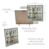 Celebrate Grace Psalm 46:10 Be Still And Know Wall Sign-Lange General Store