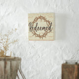 Celebrate Grace Redeemed w/ Crown Of Thorn Block Sign-Lange General Store