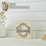 Celebrate Grace Redeemed w/ Crown Of Thorn Block Sign-Lange General Store