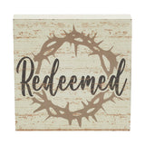 Celebrate Grace Redeemed w/ Crown Of Thorn Block Sign-Lange General Store