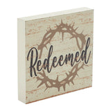 Celebrate Grace Redeemed w/ Crown Of Thorn Block Sign-Lange General Store