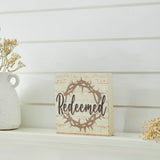 Celebrate Grace Redeemed w/ Crown Of Thorn Block Sign-Lange General Store