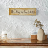 Celebrate Grace Worthy Is The Lamb Wall Sign-Lange General Store