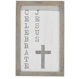 Celebrate Jesus Wooden Shadow Box Frame-Lange General Store