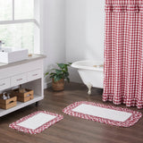 Annie Red Buffalo Check Bath Mat-Lange General Store