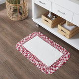 Annie Red Buffalo Check Bath Mat-Lange General Store