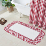 Annie Red Buffalo Check Bath Mat-Lange General Store