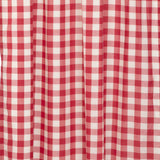 Cherry Ann Buffalo Check Ruffled Prairie Swag Curtains