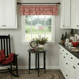 Cherry Ann Buffalo Check Ruffled Valance-Lange General Store