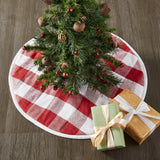 Cherry Ann Check Tree Skirt-Lange General Store