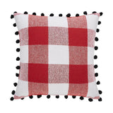 Cherry Ann Check Vintage Santa Pillow 12 x 12-Lange General Store