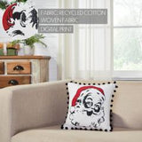 Cherry Ann Check Vintage Santa Pillow 12 x 12-Lange General Store