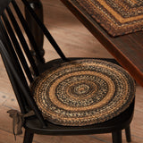 Espresso Braided Chair Pad-Lange General Store