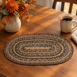 Chestnut Braided Oval Placemat lifestyle image