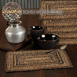Chestnut Braided Rectangle Placemat - Set of 6