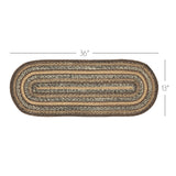 Chestnut Braided Table Runner