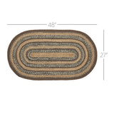 Chestnut Collection Braided Rugs - Oval
