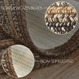 Chestnut Collection Braided Rugs - Oval