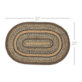 Chestnut Collection Braided Rugs - Oval