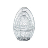 Chicken Wire Egg Shaped Baskets Set of 3-Lange General Store