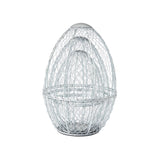 Chicken Wire Egg Shaped Baskets Set of 3-Lange General Store