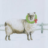 Christmas Barn & Sheep Dishtowels-Lange General Store