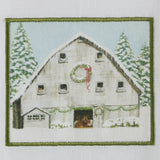 Christmas Barn & Sheep Dishtowels-Lange General Store