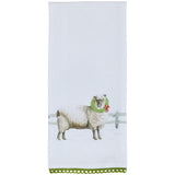 Christmas Barn & Sheep Dishtowels-Lange General Store