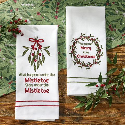 Christmas Berry Dishtowels-Lange General Store