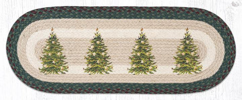 Christmas Joy Tree Braided Table Runner-Lange General Store