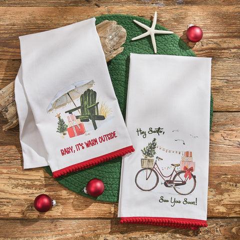 Christmas Outside Dishtowels-Lange General Store