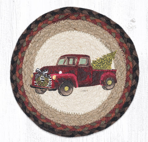 Christmas Red Truck Braided Trivets-Lange General Store