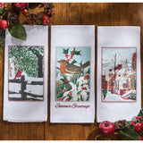 Chistmas Scenery Dishtowels-Lange General Store