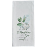 Christmas Seashells Dishtowels-Lange General Store