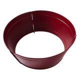 Christmas Tree Collar Metal Burgundy-Lange General Store