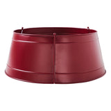 Christmas Tree Collar Metal Burgundy-Lange General Store