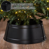 Christmas Tree Collar Metal Charcoal-Lange General Store